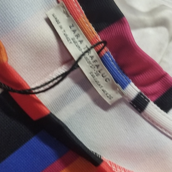 NWT Zara Striped dress, short sleeved - Picture 2 of 2